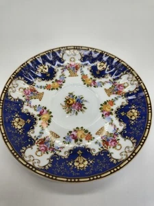 Blau & Rosa Blumen Kolibri Untertasse hübsche Details Schale - Bild 1 von 5