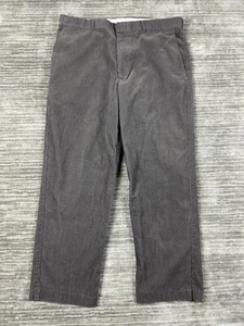 Vintage John Blair Pants Mens 40 Gray Chino Corduroy Cotton Straight Leg 90s - Picture 1 of 11