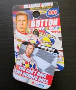 Talladega Nights Ricky Bobby Movie Promo Pin 1.5" x 1.5" New Will Ferrell - Picture 1 of 3