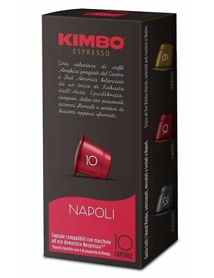 240 Capsule Kimbo Compatibili Nespresso Caffè Espresso Miscela Napoli • 45.98€