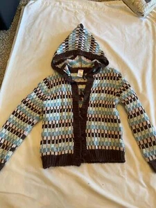 Gymboree size 7 Park City Luxe cardigan sweater hooded GB 4 VHTF - Picture 1 of 2