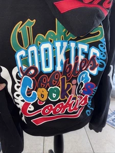 Authentic Cookies Brand Original Black Medium Hoodie Sweatshirt Cookie - Picture 1 of 10