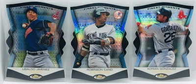 2012 TOPPS FINEST MOMENT BASEBALL LOTE DE 3, CANO, GONZALEZ, JIMENEZ - Imagem 1 de 2