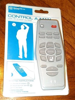 Control A Man 遥控器 有趣 新奇 Gag 礼物 笑话 2007 全球 CO 全新 — 第 1/2 张图片