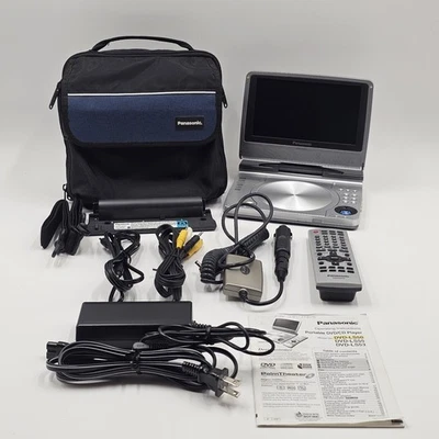 Panasonic DVD-LS50 7" Reproductor de DVD Portátil con Estuche Cables Control Remoto Probado Funcionando Foto 1 de 4