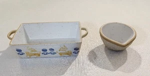 ANTHROPOLOGIE PAN PAN y Cuenco Juego Horno Seguro  - Imagen 1 de 10