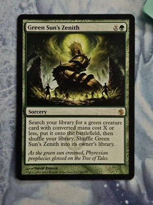 Green Sun's Zenith - Mirrodin Besieged - Magic the Gathering - MTG - Light Play - Image 1 of 2
