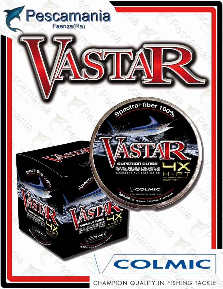 Trecciato colmic Vastar RED multifibra 150 Yards  -  136mt - Immagine 1 di 1