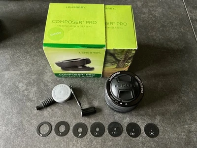 Lensbaby Composer Pro Canon EF Mount & Aperture Discs -Box- Excellent Condition - Image 1 of 3