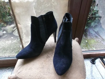 Stiefeletten, Tamaris, echt Leder, dunkelblau, Größe 40, TOP - Bild 1 von 2