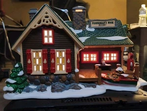Department 56 - The Original Snow Village - Fisherman's Nook Resort #54607 - Picture 1 of 6