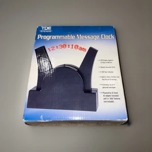 TDE SYSTEMS PROGRAMMABLE MESSAGE CLOCK FLOATING LED LIGHT MESSAGES NEW 2006 - Picture 1 of 2