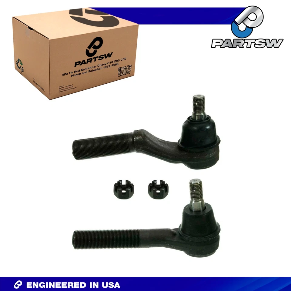 Kit de 2 extremos de barra de amarre exterior delantero PartsW Ford E-350 Super Duty 1999-2005 Foto 1 de 4