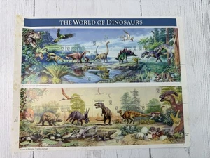 The World Of Dinosaurs 15 Full Sheet 32 Cent 1996 US Stamps #3136 Jurassic - Picture 1 of 9