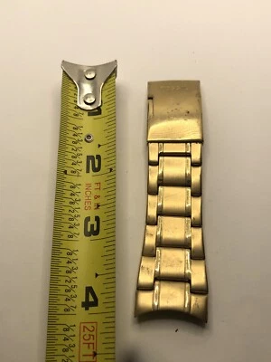 Piezas de reloj fósil correa parcial 26/22 mm con cierre tono dorado S141183 GY333 Foto 1 de 4