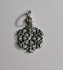 Sterling Silver Snowflake Charm Marked 925 - Picture 1 of 5