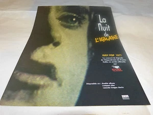 IGGY POP - Publicité de magazine / Advert !!! LA NUIT DE L'IGUANE !!! - Imagen 1 de 1