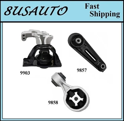 3 PIEZAS MONTAJE MOTOR APTO PARA NISSAN X-TRAIL 14-20, ROGUE/ 2017-2019 RENAULT KOLEOS 2,5 L Foto 1 de 4