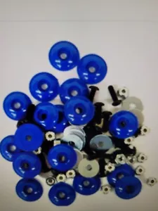 RACING GO KART G MAN BODY MOUNT KIT BLUE PLASTIC CONICAL WASHERS HARDWARE - Bild 1 von 1