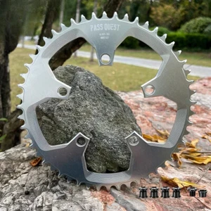 110BCD 5 Bolt Road Bike Narrow Wide Chainring 36/38/40/42/44T Round Chainwheel - Picture 1 of 43