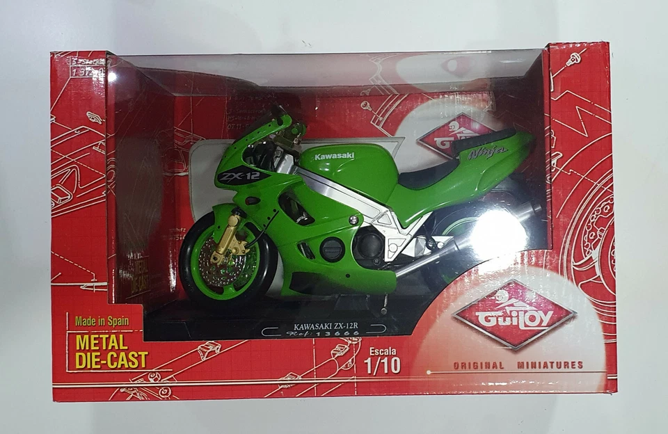 GUILOY 1/10 Scale Motorbike KAWASAKI ZX-12R Ninja BRAND NEW - Image 1 of 4