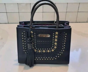 Nicole Lee Black And Gold With Tassle Purse Authentic EUC - Picture 1 of 15