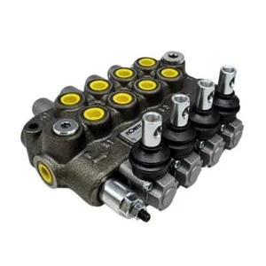 Flowfit 4 Bank Monoblock Valve, 3/8" BSP, 45 L/Min Double Acting Cylinder Spool - Picture 1 of 3