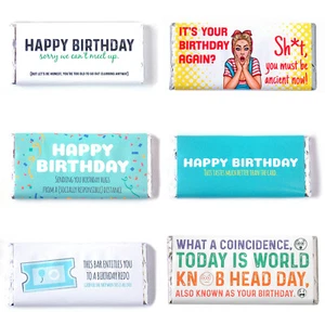 Fun Happy Birthday Chocolate Bar  - Picture 1 of 14