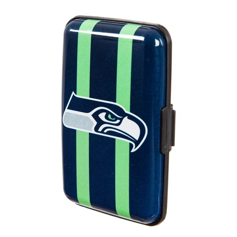 Seattle Seahawks Hard Case Wallet Card Holder - Authentic NFL Product Cover