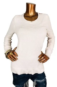 Ann Taylor Loft M Top Stretch Soft Sweater Textured Front Floral Back Pullover - Picture 1 of 9