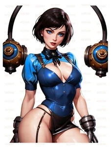wise Elizabeth  waterproofing glossy sticker decal BioShock Infinite style G - Picture 1 of 1