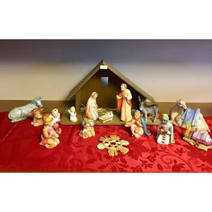 Vintage Goebel Nativity Set 11 Piece Porcelain Figurines Hand-Painted Christmas - Picture 1 of 12