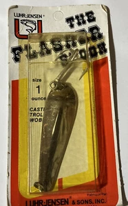 Vintage     Luhr-Jensen     The Flasher Spoon       1 oz        Chrome - Picture 1 of 3