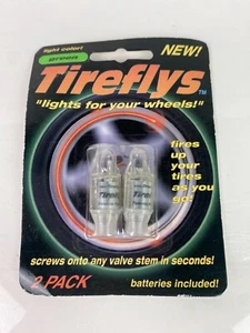 Tireflys Bicycle Lights For Your Wheels Motion Activated Valve Stem, Green [NOS] - Picture 1 of 2