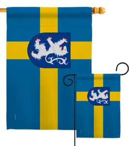 Sweden Halland Garden Flag Regional Decorative Gift Yard Banner - Picture 1 of 19
