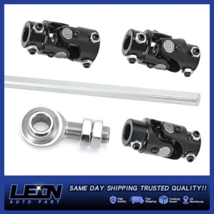 Forr GM Box 3 BK U Joint 36" Solid Steel Steering Shaft 1"DD + 3/4"-30 X 3/4"DD - Picture 1 of 18