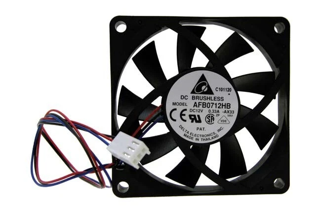 AFB0712HB AX33 12V 0.33A Cooling Fan 3-Pin Speed Sensor (New Genuine Part) - Image 1 of 4