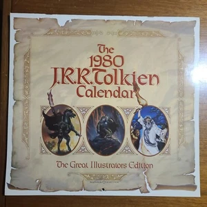 1980 JRR Tolkien Calendar Illustrated Great Illustrators Edition - Picture 1 of 3
