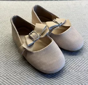 J.P.G Jin Ping Guo Toddler Size 7, Blush Pink Mary Jane Ballet Dress Shoes, Bow - Picture 1 of 11