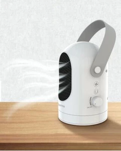 Winter Mini Electric Warmer Fan Heater Desktop Household Cool Blow Thermostat - Picture 1 of 10