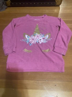Sudadera CHASER Niñas Rosa Unicornio Top Talla 6 Foto 1 de 4