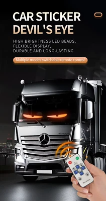 Truck Specific Devil's Eye LED Screen Car Eye Light Truck Dynamic LED Light uk - Image 1 of 4