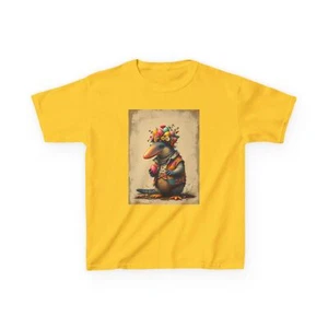Kids T-Shirt Cute Platypus Easter Tee Spring Holiday Platypus with Easter Eggs - Picture 1 of 16