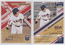 2019 Elite Extra Edition 15U National Team Signatures Red /150 Aidan Miller Auto