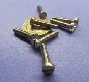 18-8 Stainless Cheese Head Slotted Machine Screw M4 x 0.7 x 18 mm Long, 100 pcs - Picture 1 of 8