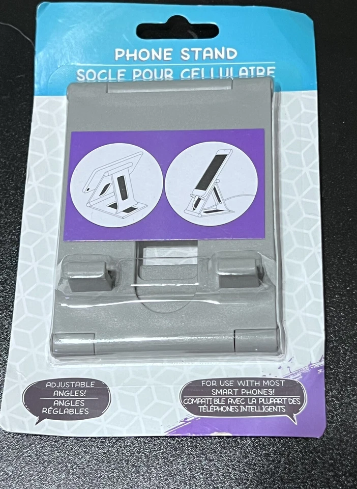 Suporte de celular dobrável suporte de mesa dock azul suporte portátil - Imagem 1 de 4