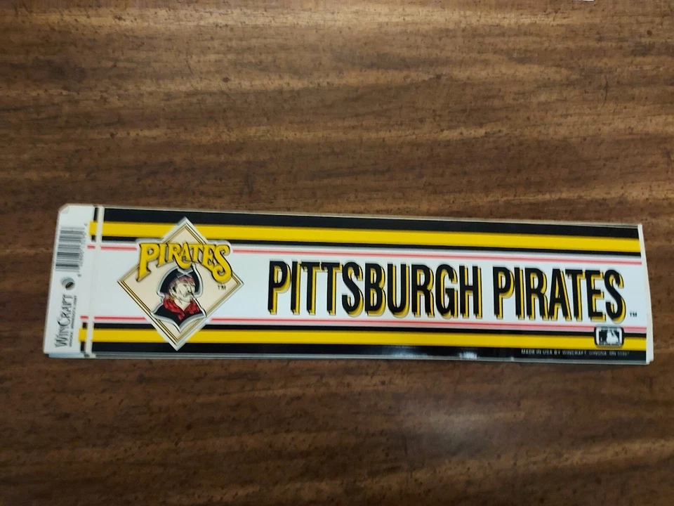 Pittsburgh Pirates Bumper Sticker NEW!! 3 x 11 Inches ! Wincraft - Image 1 of 1