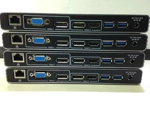 LOT OF 4: STARTECH THUNDERBOLT 3 DOCK DUAL 4K LAPTOP DOCKING STATION - TB3DK2DHV - Picture 1 of 6