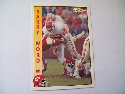 BARRY WORD KANSAS CITY CHIEFS 1992 PACIFIC #456 NFL FOOTBALL - Image 1 of 2