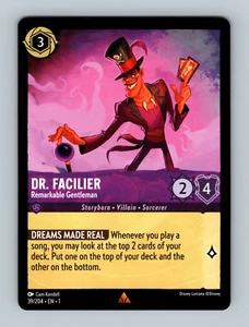 🔮 Dr. Facilier - Remarkable Gentleman - 39/204 - Rare Disney Lorcana Non Foil - Picture 1 of 2